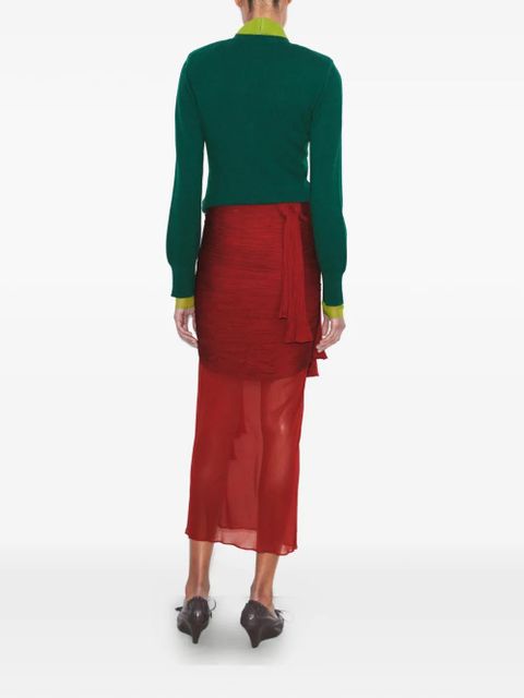 Tory Burch knotted skirt - Red