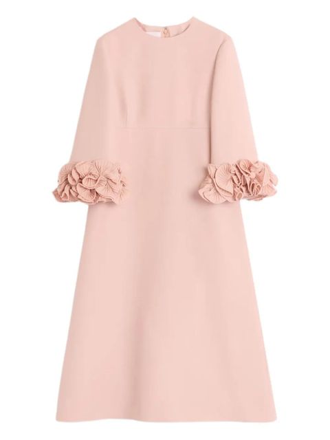 Valentino Garavani midi Crepe Couture midi dress - Pink