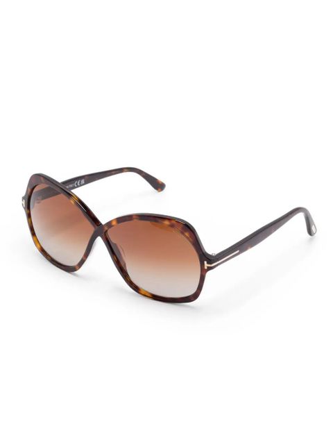 TOM FORD Eyewear Rosemin sunglasses - Brown - zdjęcie produktu nr 2