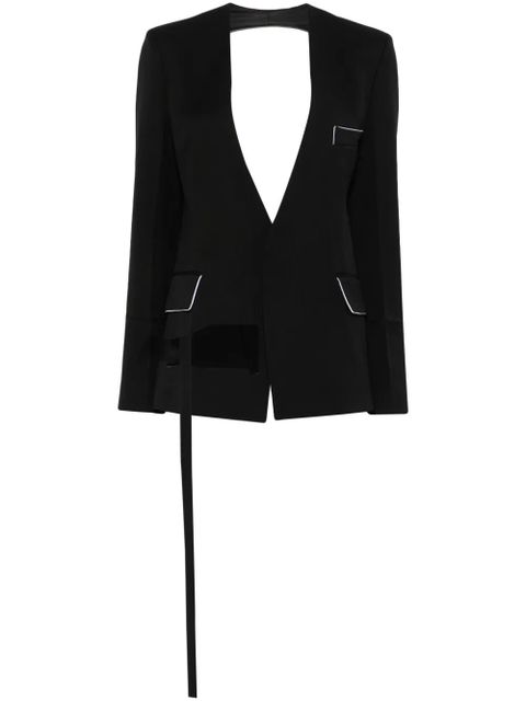 Victoria Beckham Shrunken Collarless jacket - Black - zdjęcie produktu nr 1