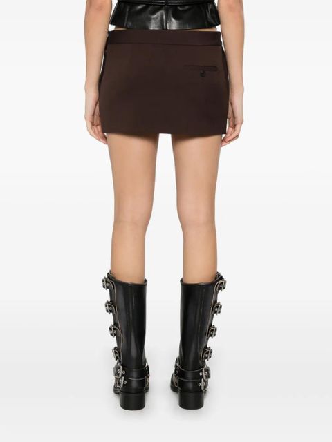 WARDROBE.NYC micro mini skirt - Brown