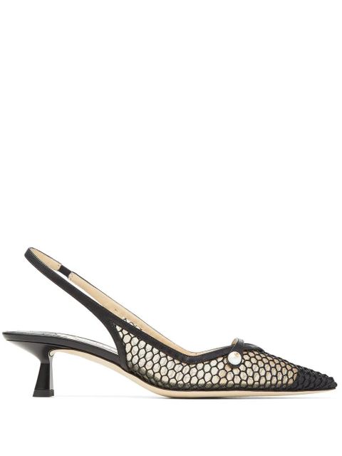 Jimmy Choo Amita 45mm slingback pumps - Black - zdjęcie produktu nr 1