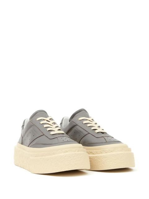 MM6 Maison Margiela Gambetta leather sneakers - Grey - zdjęcie produktu nr 2