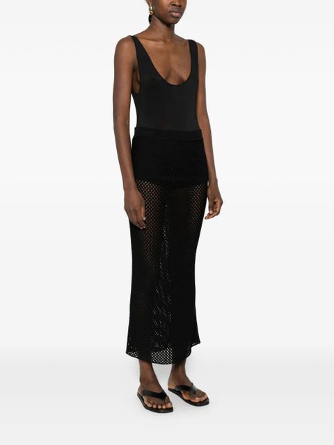 WARDROBE.NYC sheer tank bodysuit - Black
