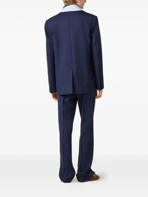 Miu Miu single-breasted wool blazer - Blue