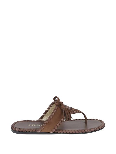 Prada tasselled sandals - Brown - zdjęcie produktu nr 1
