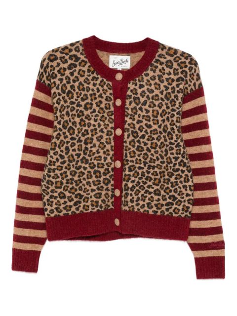 MC2 Saint Barth Heidi leopard striped cardigan - Brown - zdjęcie produktu nr 1