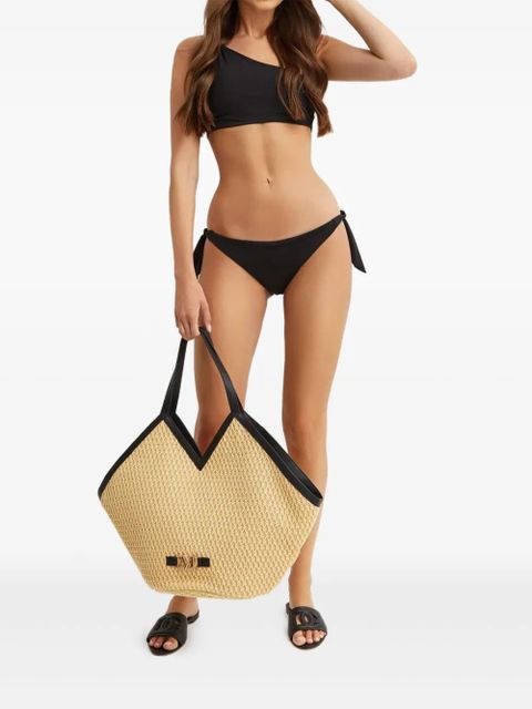 Max Mara Samuela tie-side bikini bottoms - Black