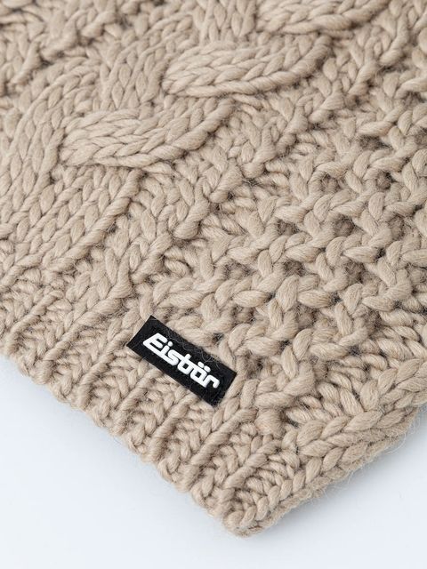 Eisbar czapka z dodatkiem wełny Afra Lux MÜ kolor beżowy E80111