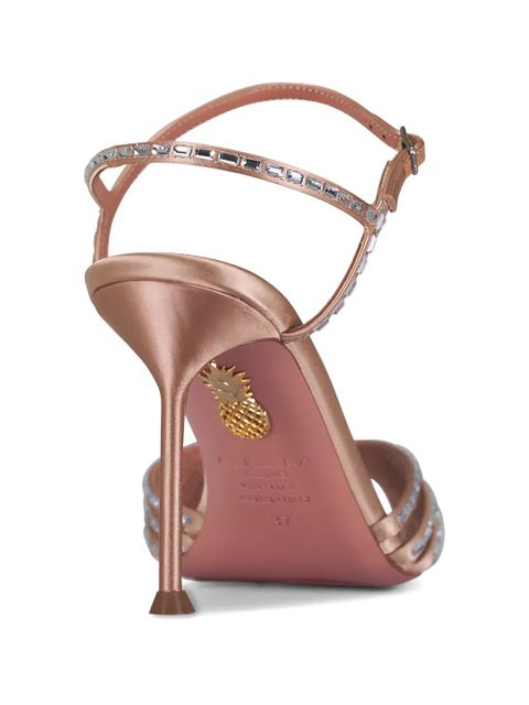 Aquazzura Hold Me embellished stiletto sandals - Neutrals