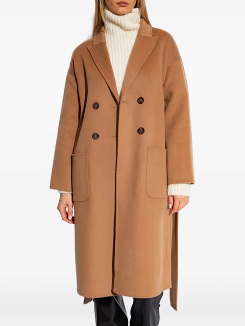 ANINE BING Dylan belted double-breasted coat - Brown