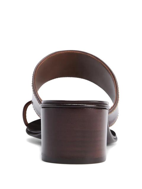 Giuseppe Zanotti stitching leather sandals - Brown