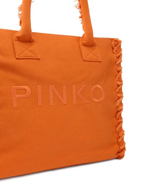 PINKO fringed beach bag - Orange