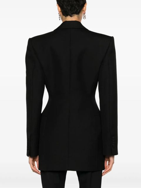 WARDROBE.NYC fitted-waistline double-breasted blazer dress - Black