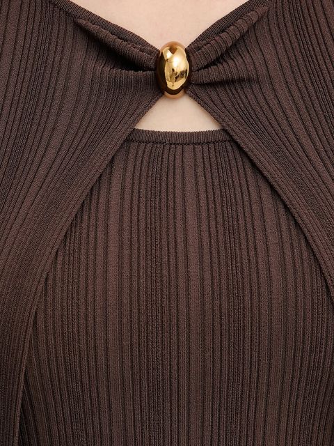 Marciano by Guess sweter i top KATHLEEN damski kolor brązowy lekki 5YGR00 5875Z