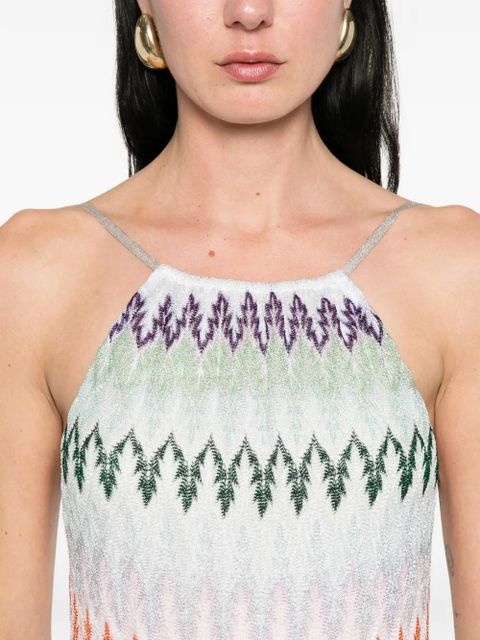 Missoni striped sleeveless maxi dress - White
