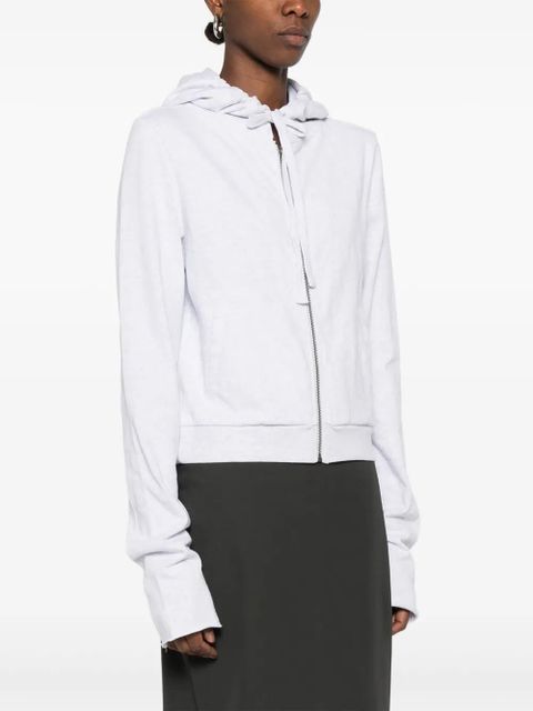 ENTIRE STUDIOS hooded zip-fastening sweatshirt - Grey