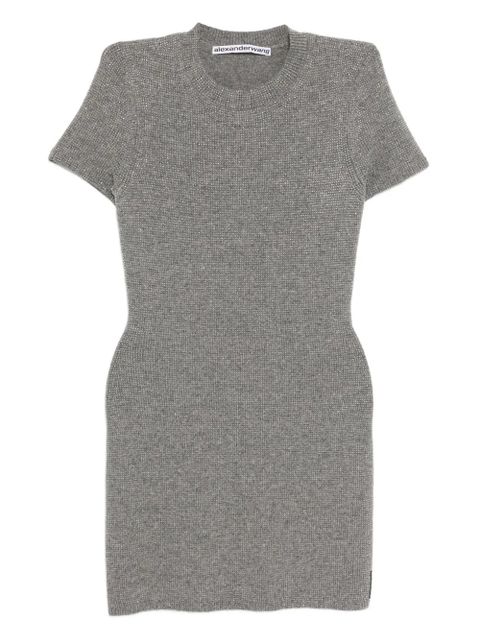 Alexander Wang hotfix short-sleeved dress - Grey - zdjęcie produktu nr 1