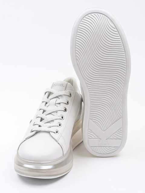 Karl Lagerfeld sneakersy skórzane KAPRI KUSHION kolor biały KL62610H