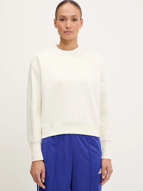 adidas bluza ALL SZN damska kolor beżowy gładka IY6748 - zdjęcie produktu nr 1