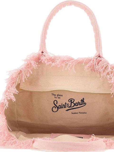 MC2 Saint Barth large Vanity fringed tote bag - Pink
