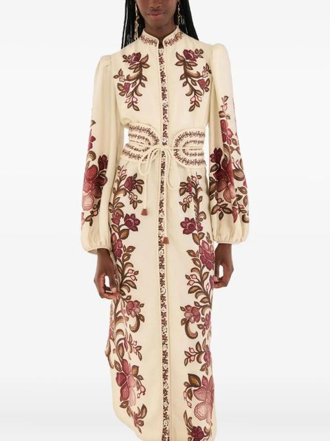 FARM Rio Renata floral dress - Neutrals - zdjęcie produktu nr 1