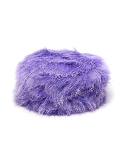 Ruslan Baginskiy faux-fur beret - Purple