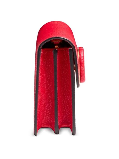 Valentino Garavani logo-plaque chain wallet - Red