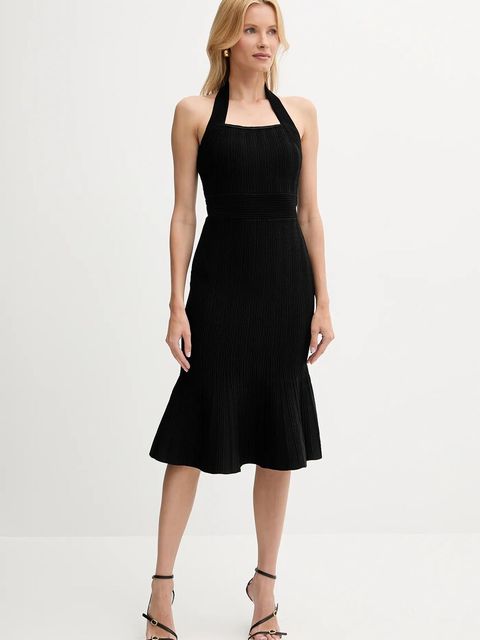 Guess sukienka SOFIE kolor czarny midi dopasowana W5YK39 Z2XY0 - zdjęcie produktu nr 1