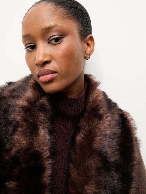 Answear.LAB płaszcz wełniany kolor brązowy