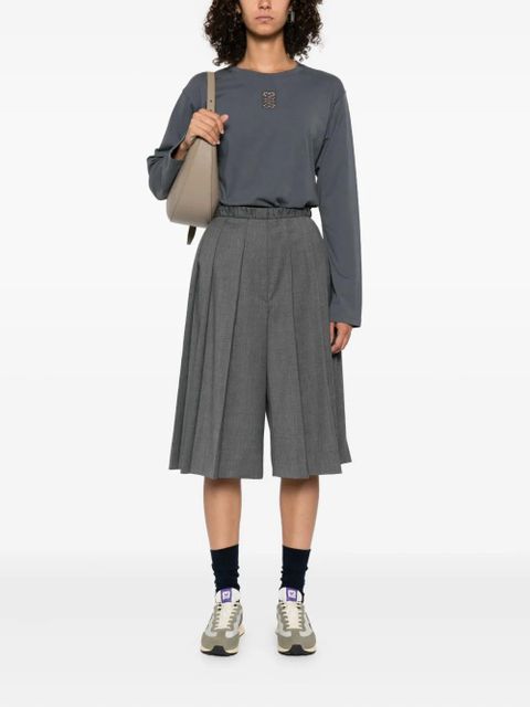 SANDRO embroidered long-sleeve T-shirt - Grey - zdjęcie produktu nr 2