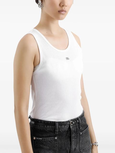 Dolce & Gabbana logo tank top - White