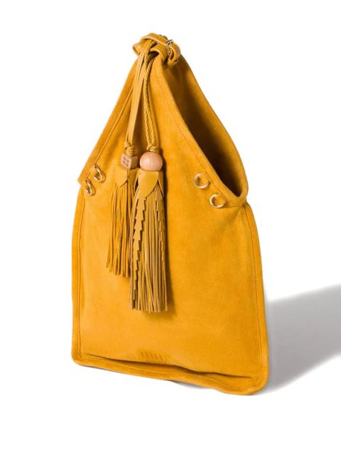 Miu Miu tassel leather tote bag - Yellow - zdjęcie produktu nr 2