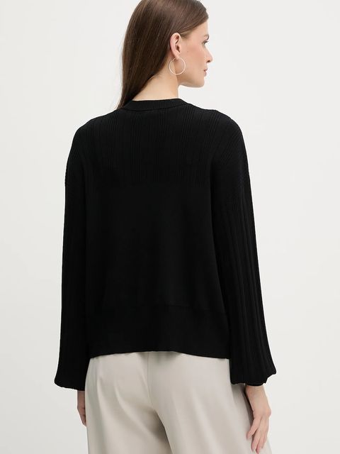 Armani Exchange kardigan damski kolor czarny lekki XW000762 AF10352