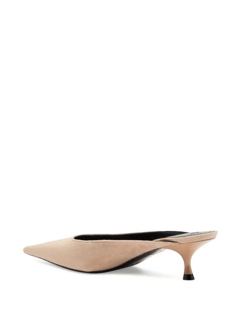 Victoria Beckham 45mm pointed-toe heeled pumps - Neutrals - zdjęcie produktu nr 2