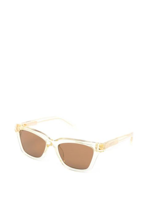 Jacquemus rectangle-frame sunglasses - Neutrals
