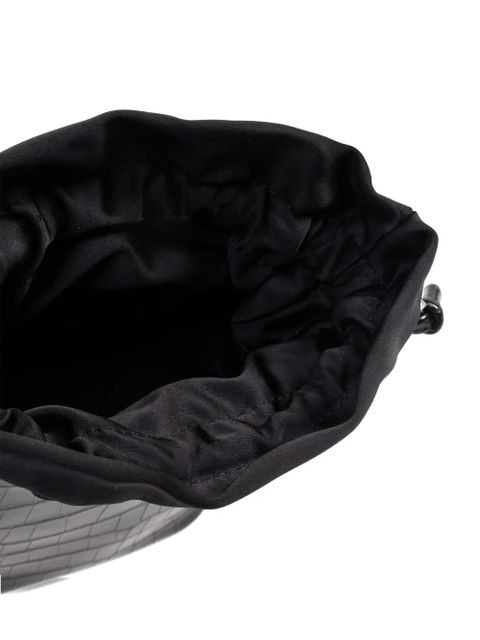 GANNI croc-embossed tote bag - Black