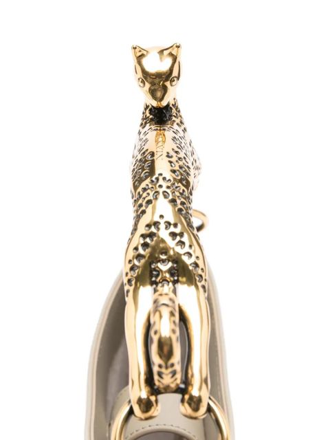 Lanvin cat leather tote bag - Green