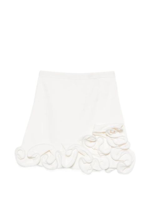 SANDRO ruffled mini skirt - White - zdjęcie produktu nr 1