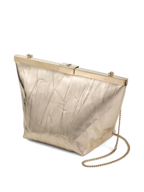 Jimmy Choo Ganache chain clutch bag - Gold
