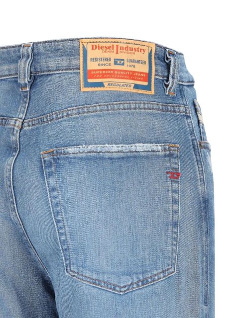 Diesel stone-washed logo-patch jeans - Blue