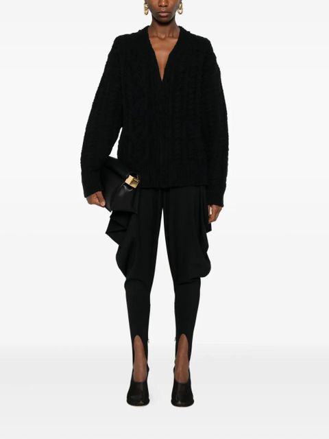 Nanushka cable-knit cardigan - Black - zdjęcie produktu nr 2