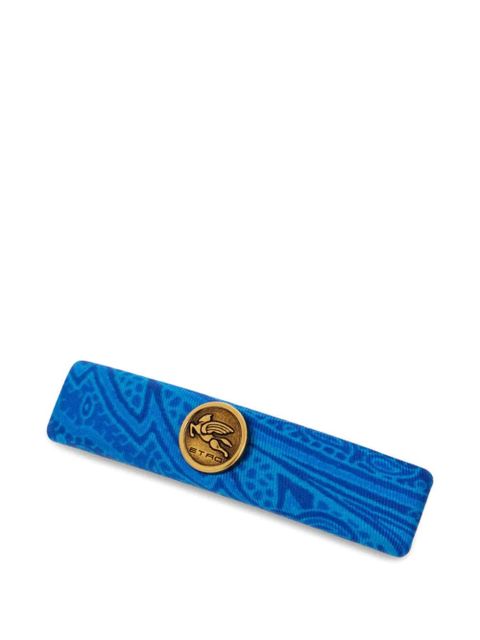 ETRO Arnica printed metallic hair clip - Blue - zdjęcie produktu nr 1