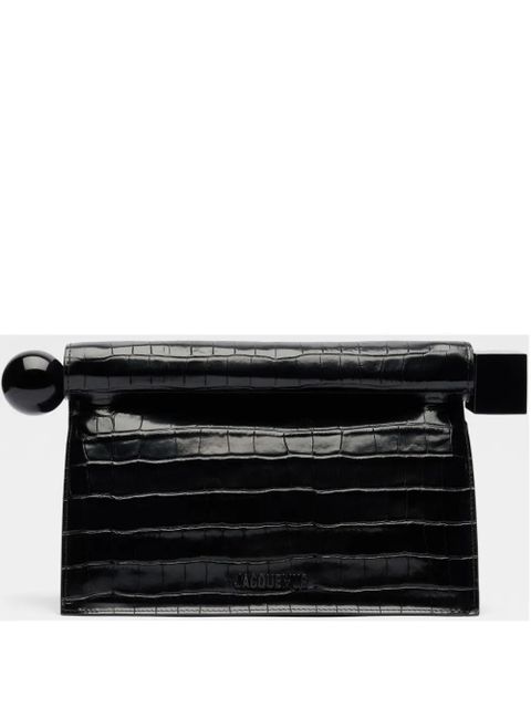 Jacquemus La Pochette Rond Carré clutch bag - Black