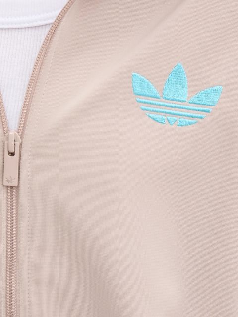 adidas Originals bluza Firebird damska kolor brązowy z aplikacją JX7864