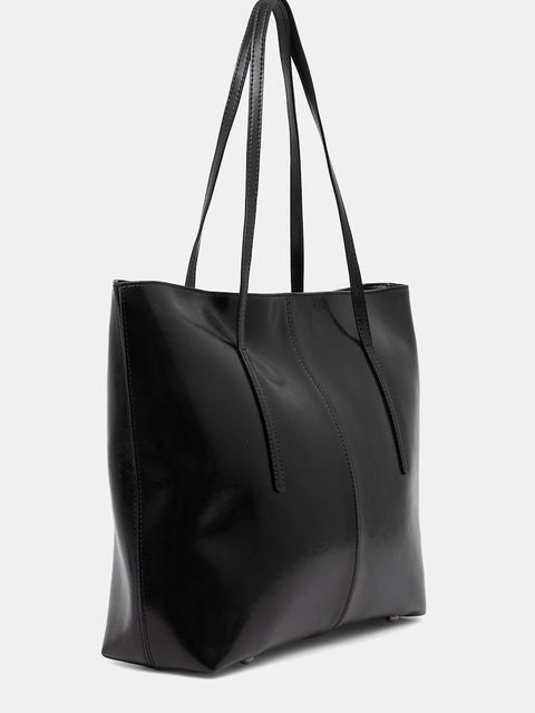 Answear.LAB torebka skórzana kolor czarny