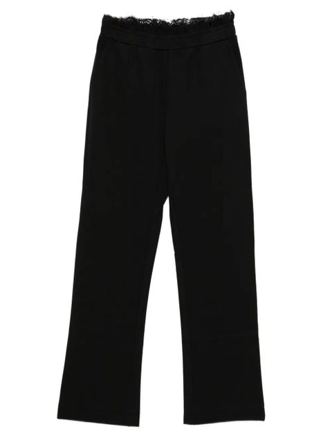 TWINSET lace-trim trousers - Black - zdjęcie produktu nr 1