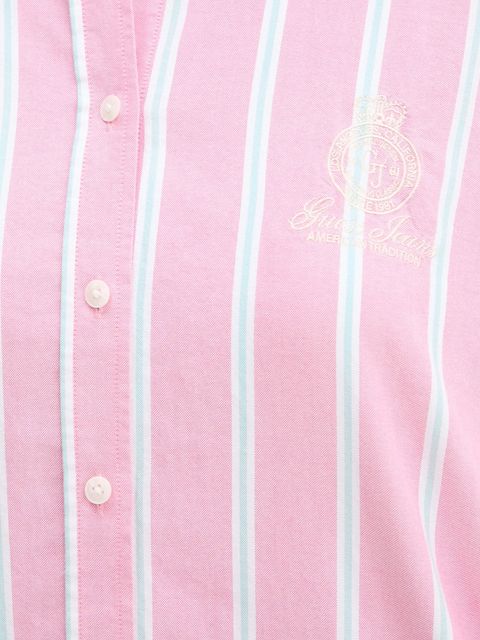 Guess Jeans koszula bawełniana damska kolor różowy relaxed z kołnierzykiem klasycznym W5YH98 WHFL1