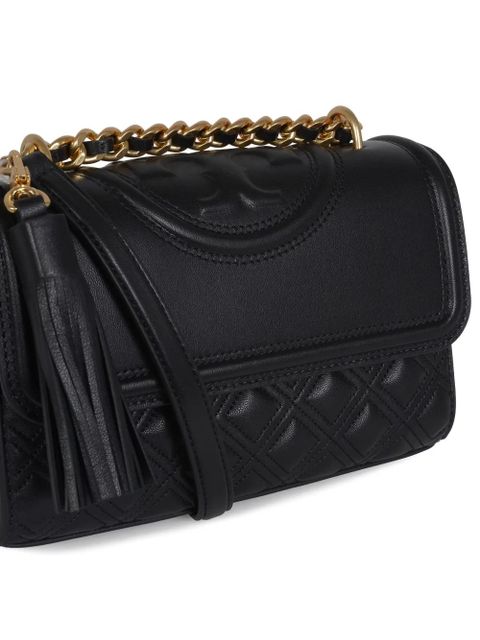 Tory Burch quilted tassel-detail shoulder bag - Black