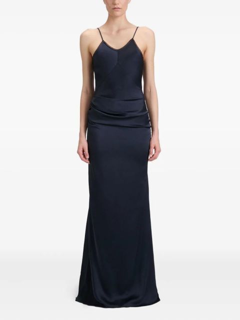 Victoria Beckham lace-detail cami dress - Blue